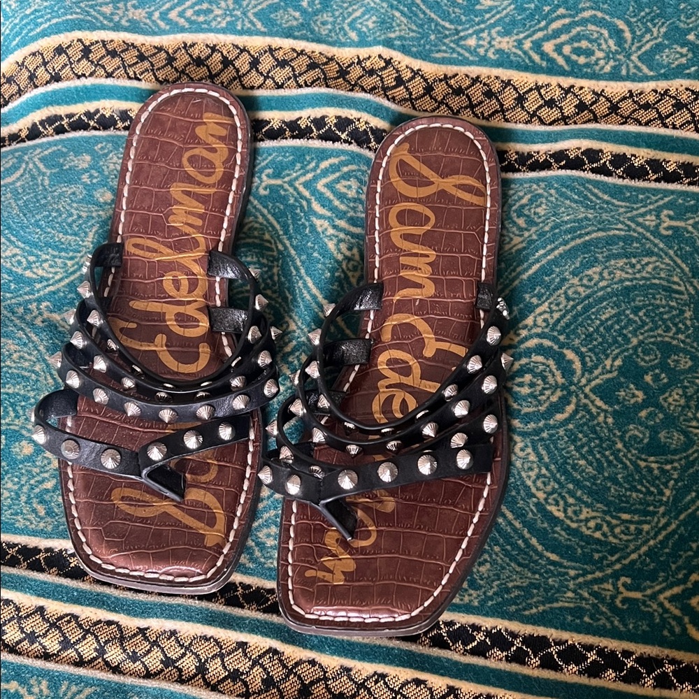 Sam Edelman Black Studded Sandals